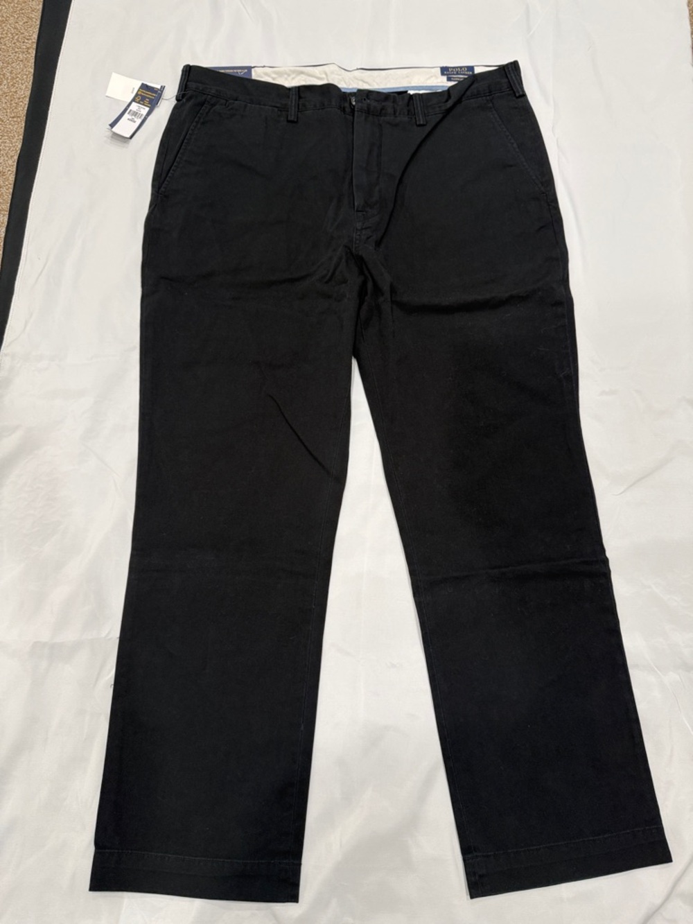 NWT Polo Ralph Lauren Men's Black Chino Pants - Classic Straight Fit 40x32
